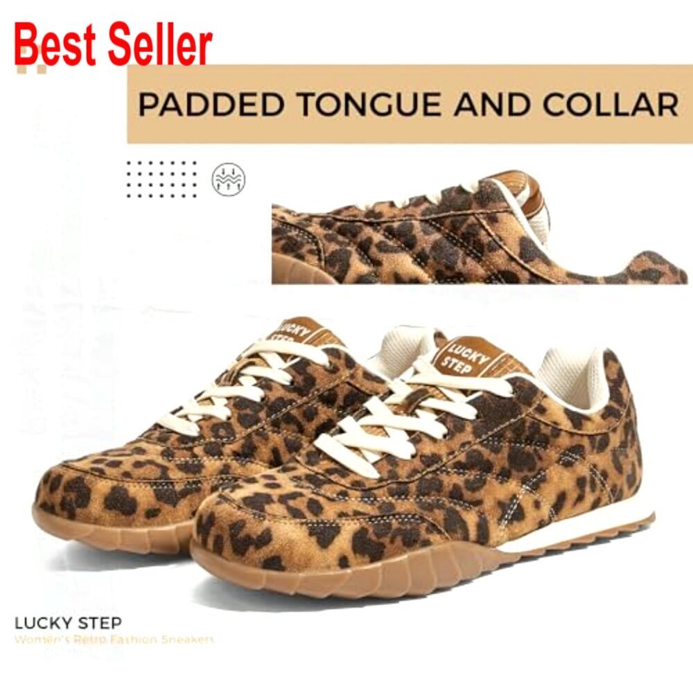 Women's Retro Fashion Sneakers Thin Sole Anti-Slip Comfortable Walking Shoes - Picture 5 of 7